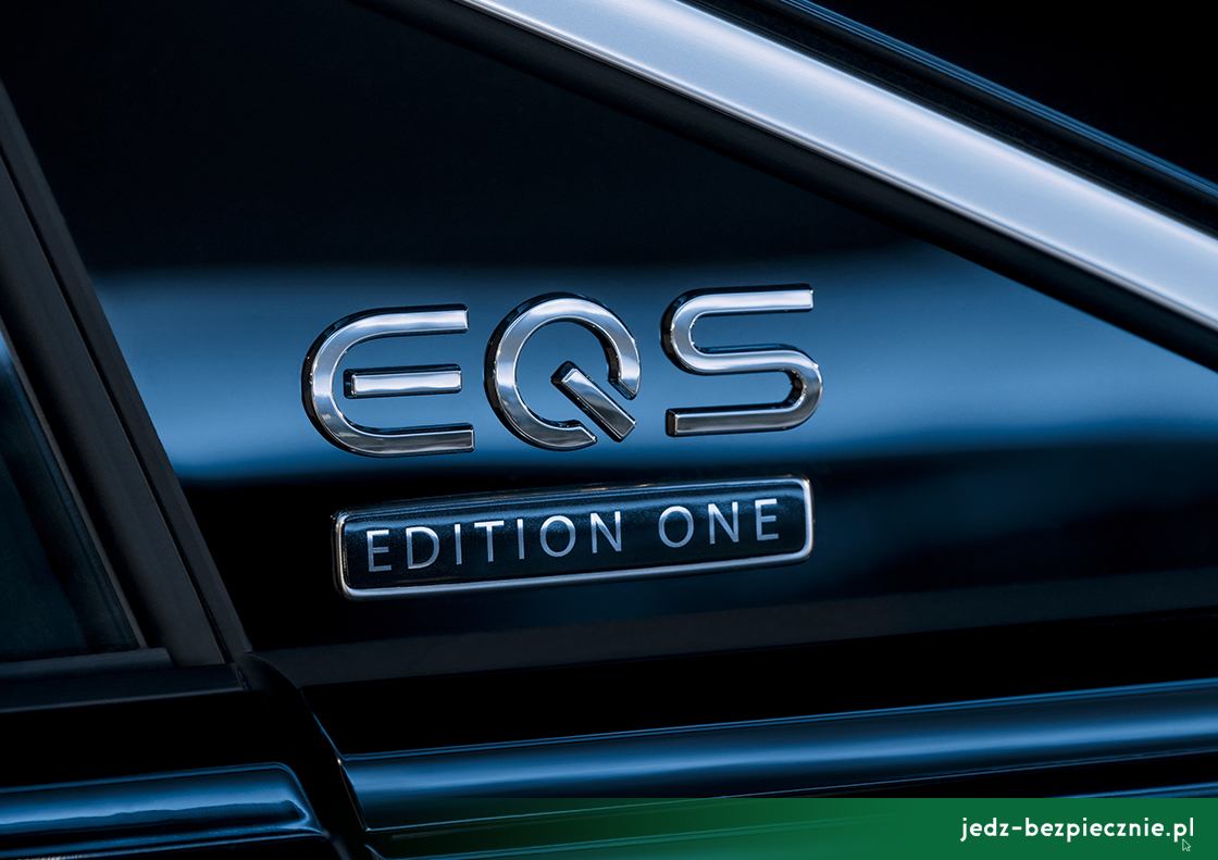 Premiera tygodnia - Mercedes EQS - emblemat EQS Edition One
